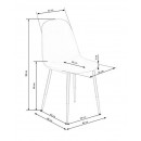 Стул HALMAR K379 серый/черный